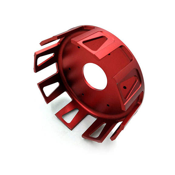 Mass Production Custom Aluminum Parts CNC Milling Machining Service With Red Anodizing Surface Treatment